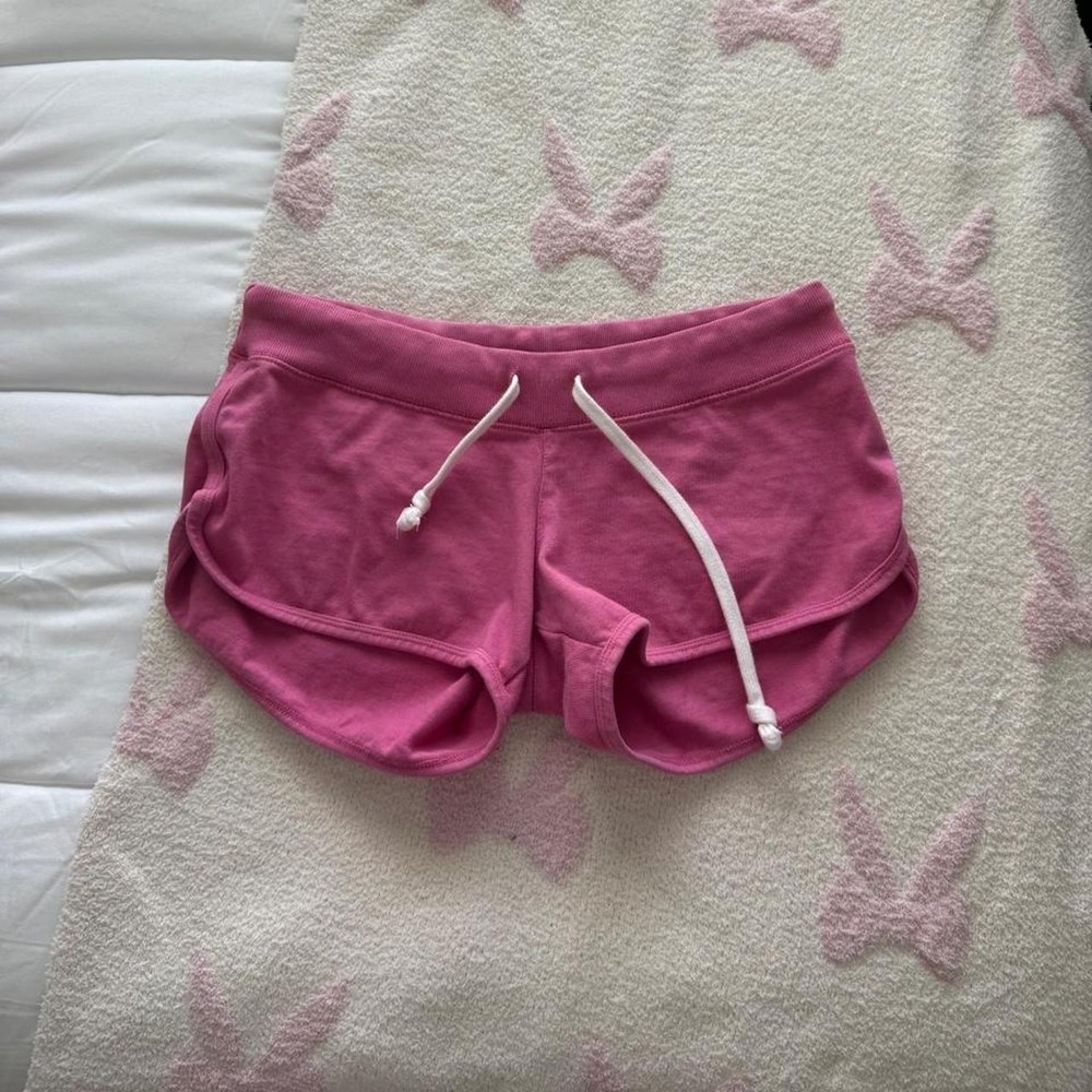 Brandy Melville Hot Pink Marcie Low Rise Sweat Shorts
